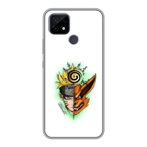 Naruto Anime Чехлы для Реалми С21 (AlphaPrint) (Наруто Курама)