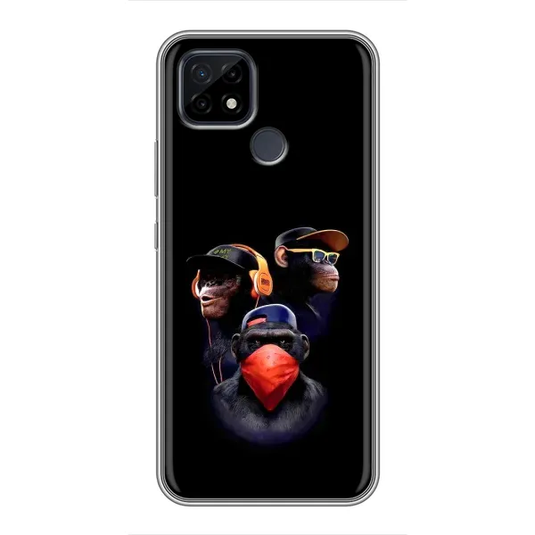 Чохол з принтом «Три мавпи» для Realme C21
