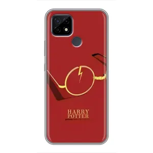 Чехлы с Гарри Поттером для Realme C21 (AlphaPrint) (очки Гарри)