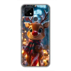 Чохол з принтом «Олень з шарфом» для Realme C21