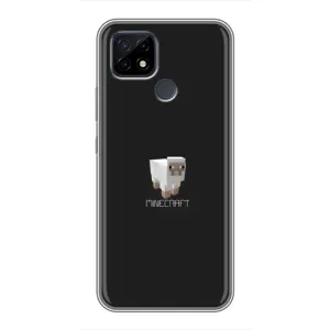 Чехол Майнкрафт на Realme C21 (AlphaPrint) Minecraft (Овечка Майнкрафт)