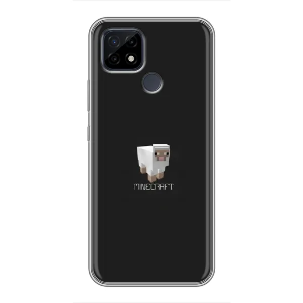 Чехол с принтом «Овечка Майнкрафт» для Realme C21 Чехол с принтом «Овечка Майнкрафт» для Realme C21