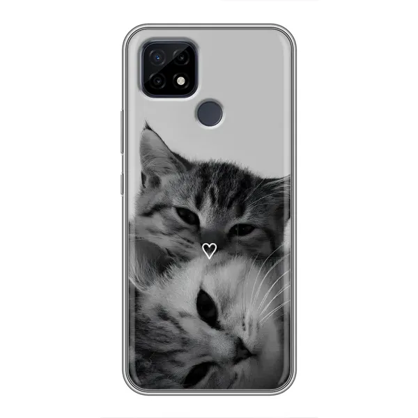 Чехол с принтом «Пара котов» для Realme C21