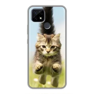Чехлы с Котиками для Realme C21 (VPrint) (Прыжок кота)