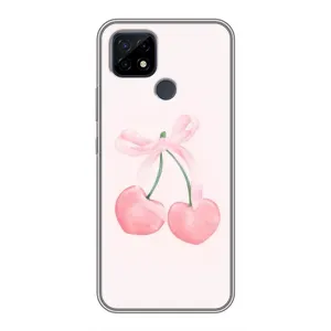Чохол з розовим принтом для Realme C21 (Рожеві вишні)