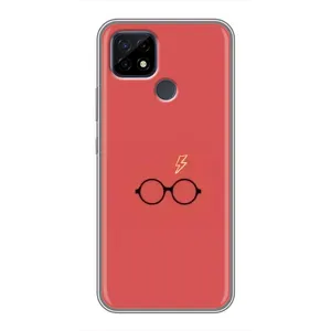 Чехлы с Гарри Поттером для Realme C21 (AlphaPrint) (шрам и очки)