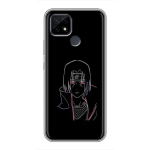 Чехлы на тему: Итачи Учиха для Realme C21 (AlphaPrint) (силуэт Итачи)