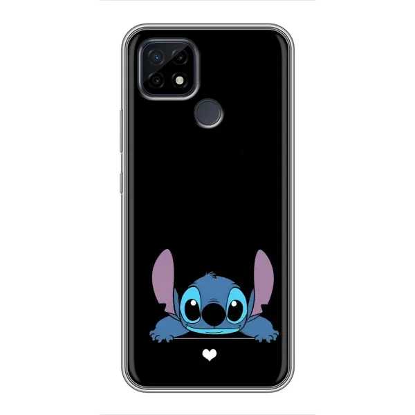 Чехол с принтом «Стич на черном» для Realme C21 Чехол с принтом «Стич на черном» для Realme C21
