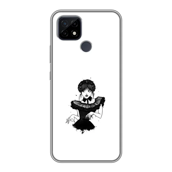 Чехол с принтом «танец Уэнздей» для Realme C21 Чехол с принтом «танец Уэнздей» для Realme C21