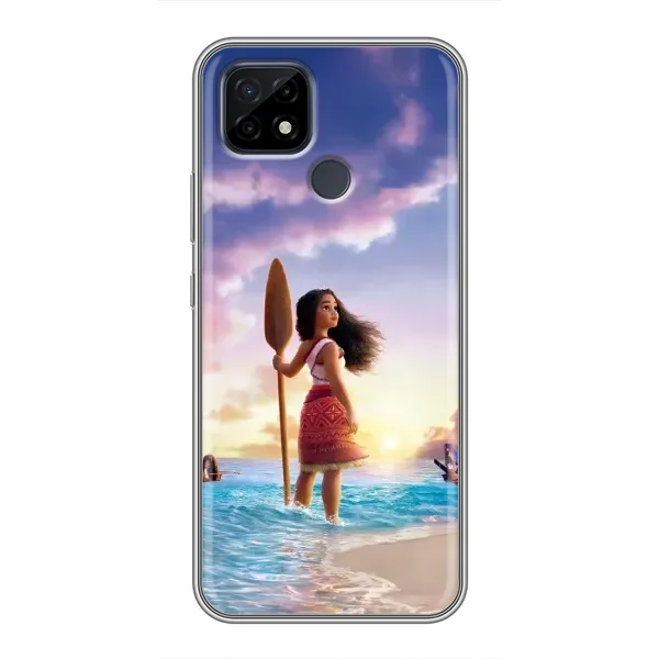 Чехол с принтом «Моана с веслом» для Realme C21 Чехол с принтом «Моана с веслом» для Realme C21