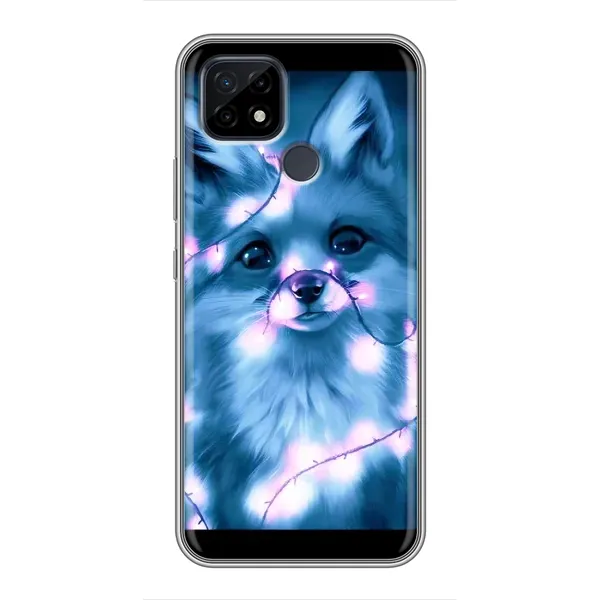 Чехол с принтом «Яркая лисичка» для Realme C21