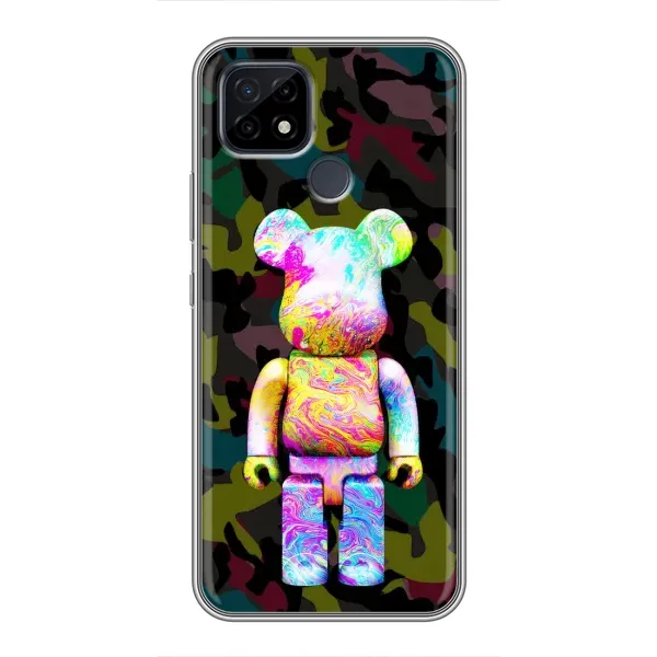 Чохол з принтом «Яскравий Bearbrick» для Realme C21