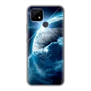 Космические Чехлы для Реалми С21 (VPrint) (Земля с космоса)