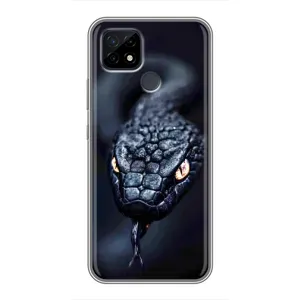 Чохол з картинкою 'Хижаки' для Realme C21 (Чорна змія)