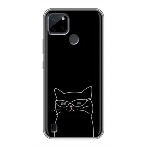 Чохол з принтом «Байдужий кіт» для Realme C21Y