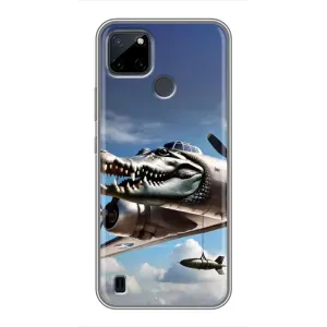 Чохол з мемом Тралалело тралала на Realme C21Y (Бомбардіро крокоділо)
