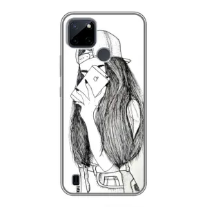 Чохол з друком для Realme C21Y - (Мода) (AlphaPrint) (Фото дівчини)