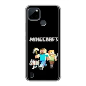 Чохол Майнкрафт на Realme C21Y (AlphaPrint) Minecraft (герої Minecraft)