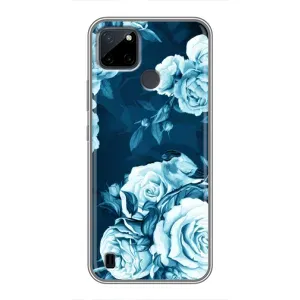 Чехлы (ART) Цветы на Realme C21Y (VPrint) (Блактині бутони)