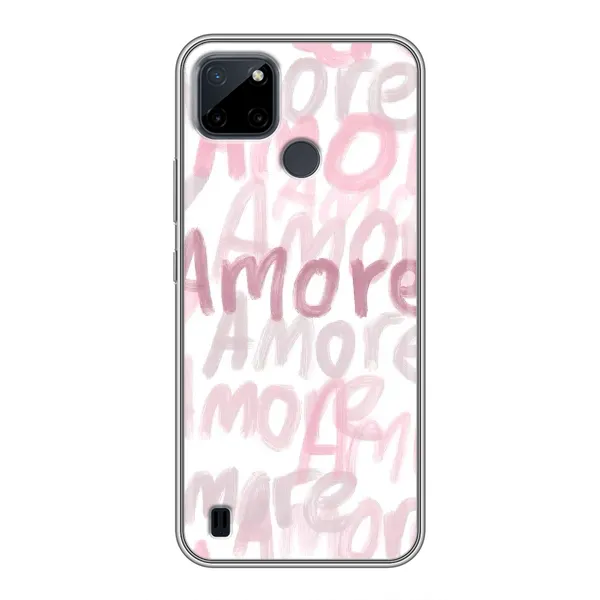 Чехол с принтом «Аморе любовь» для Realme C21Y