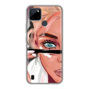 Чохол з друком для Realme C21Y - (Мода) (AlphaPrint) (Макіяж)