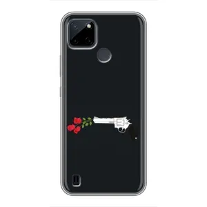 Чехлы (ART) Цветы на Realme C21Y (VPrint) (Неочікувані квіти)