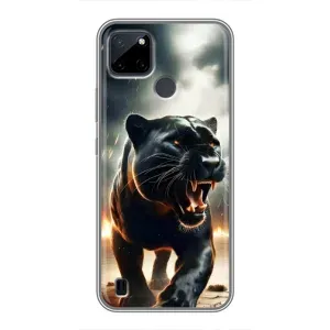 Чохол з картинкою 'Хижаки' для Realme C21Y (Чорна пантера)