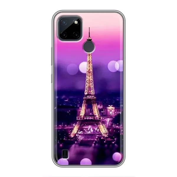 Чехол с принтом «Париж Башня» для Realme C21Y