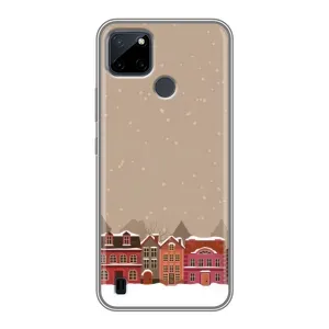 Новорічні, Святкові Чохли для Realme C21Y - 2024 год (Зимове місто)