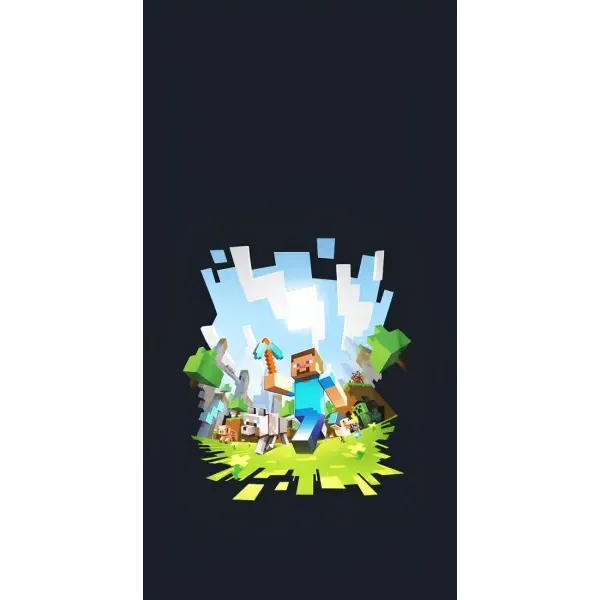 Чехол с принтом «персонажи Minecraft» для Realme C21Y