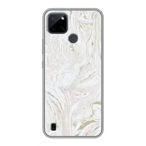 Чохол з принтом «Білий мрамор» для Realme C25Y