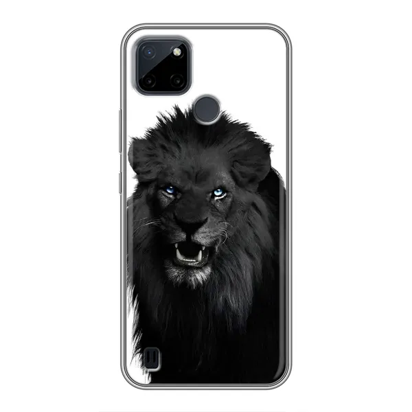 Чехол с принтом «Черный ЛЕВ» для Realme C25Y