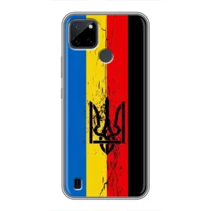 Украинские Чехлы для Realme C25Y с картинкой УПА (AlphaPrint) (Прапор УПА)