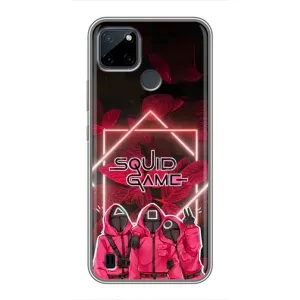 Чохол Гра в кальмара для Realme C25Y (Охоронці Гра кальмара)