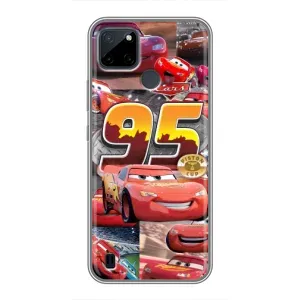 Силіконовий чохол Маквін для Realme C25Y (Колаж Блискавка Маквін)