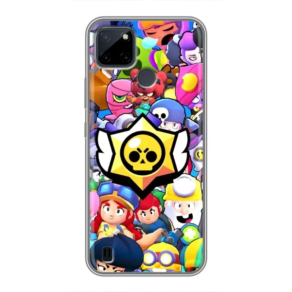 Чохол з принтом «Лого Brawl Stars» для Realme C25Y Чохол з принтом «Лого Brawl Stars» для Realme C25Y