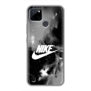 Чехол для Realme C25Y - с принтом Найк (AlphaPrint) (Лого Найк)