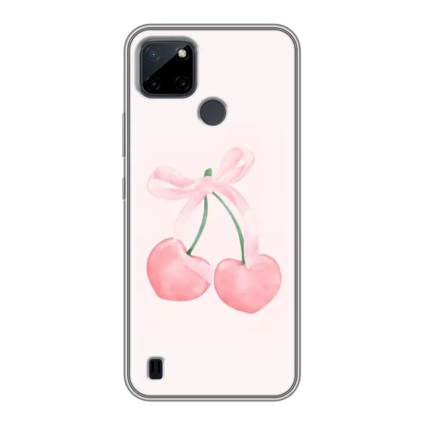 Чехол с принтом «Розовые вишни» для Realme C25Y