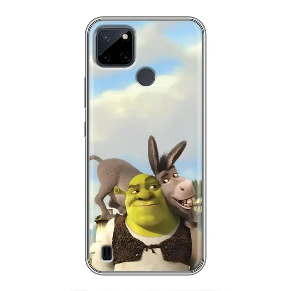 Чохол з принтом «Шрек та Осел» для Realme C25Y