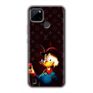 Чехли для Realme C25Y - Скрудж МакДак Louis Vuitton (PREMIUMPrint) (Скрудж з ботліантом)