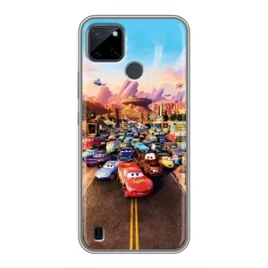 Силіконовий чохол Маквін для Realme C25Y (Тачки на трасі)