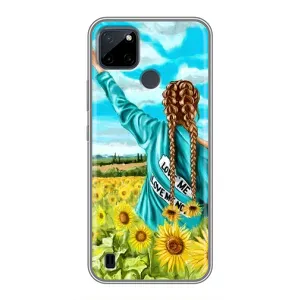 Чохол для Патріота України Realme C25Y - (AlphaPrint) (Україночка)