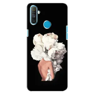 Чехлы (ART) Цветы на Realme C3 (VPrint) (Білі квіти)
