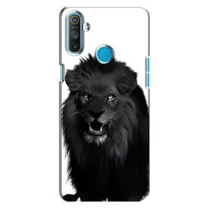 Чехлы с картинками животных Realme C3 (Черный ЛЕВ)