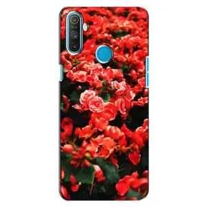 Чохли з квітами для Realme C3 (VPrint) (Квіти червоні)