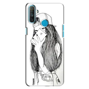 Чохол з друком для Realme C3 - (Мода) (AlphaPrint) (Фото дівчини)