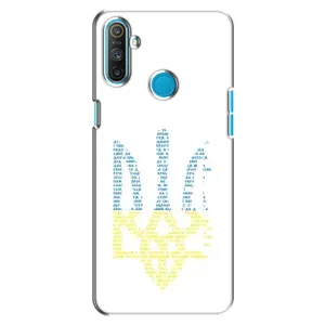 Чехлы для Realme C3  Укр. Символика (AlphaPrint) (Герб из букв)