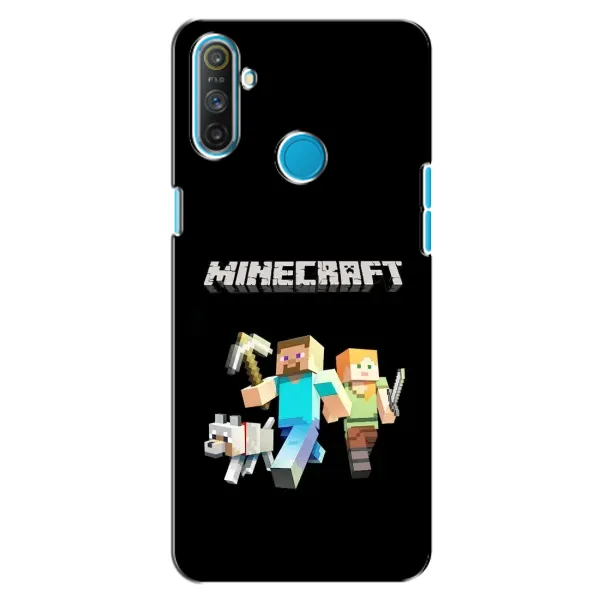 Чохол з принтом «герої Minecraft» для Realme C3