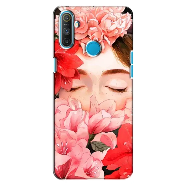 Чохол з принтом «Очі в квітах» для Realme C3
