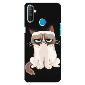 Чохол з принтом для Realme C3 (AlphaPrint) Модні коти (Сумний кіт)